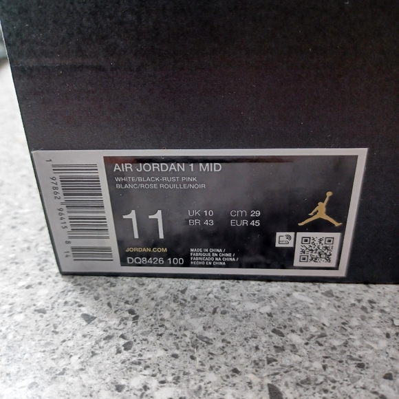 Nike Air Jordan 1 Mid Sneakers Shoes - Picture 10 of 11